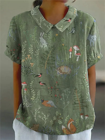 Silk dress "Family BBQ" – Elegant & refined