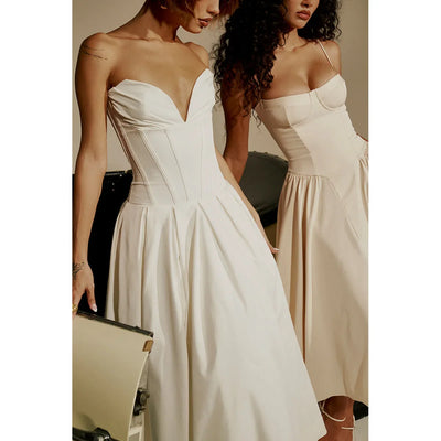 Adriana - Strapless Midi Dress