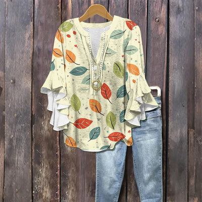 Casual Outing Elegant Blouse - Loose Fit