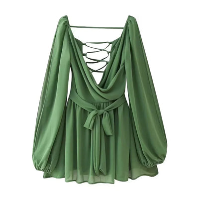 Ruffled Mini Dress