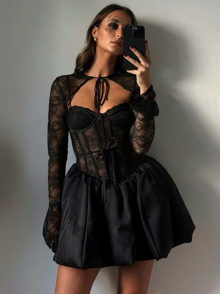 Emilia | Lace Mini Dress