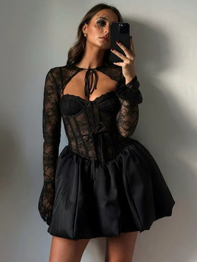 Emilia | Lace Mini Dress