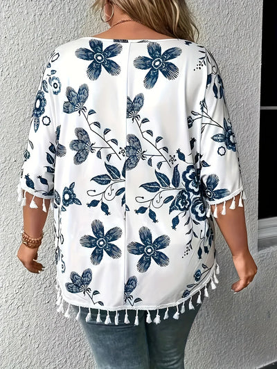 Silk blouse "Garden Party" – Soft & sophisticated