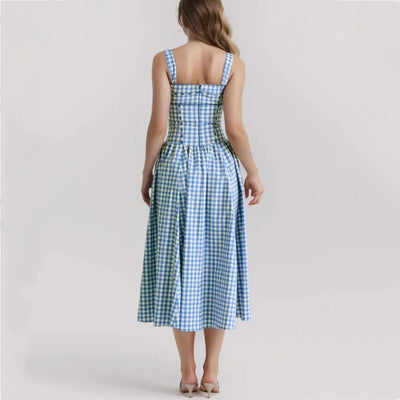 Gingham Midi Dress