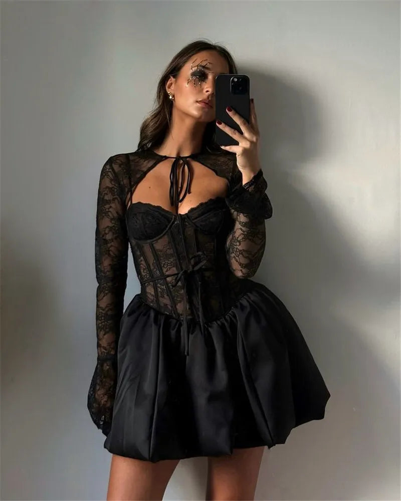 Emilia | Lace Mini Dress