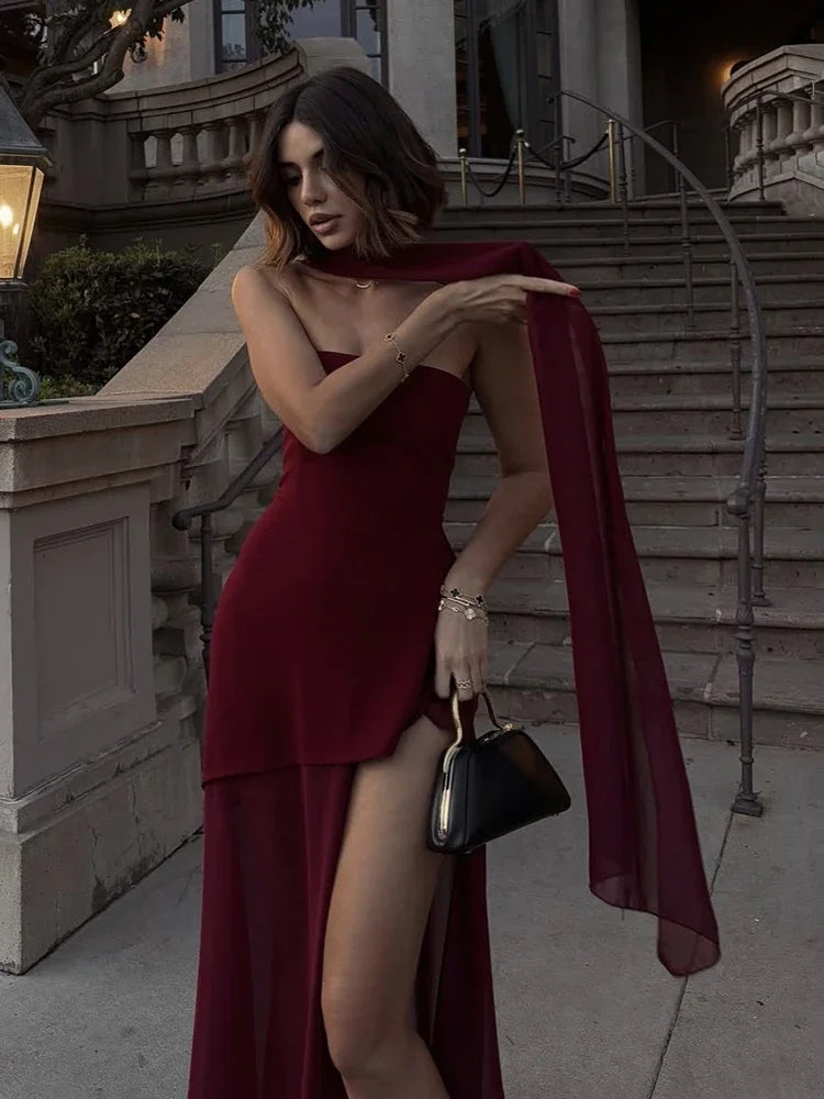 Lea | Asymmetrical Maxi Dress