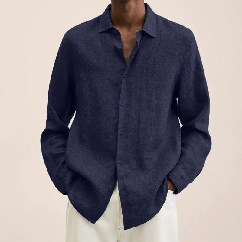 Linen Button-Up Shirt
