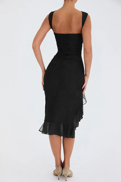 Ruffled Midi Dress