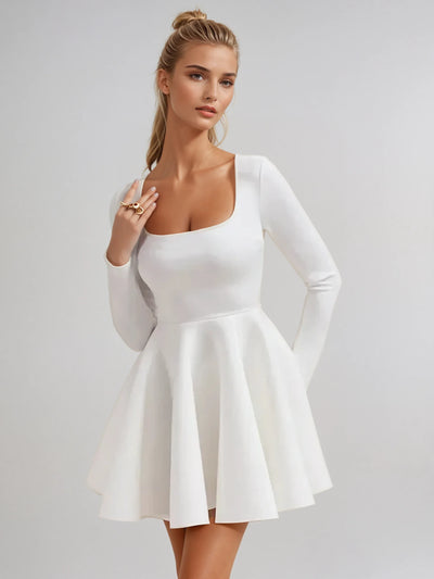 Fit-and-Flare Mini Dress