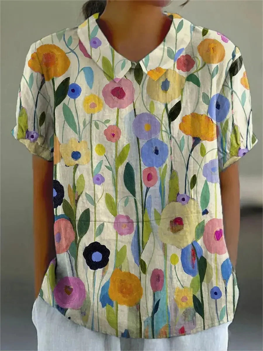 Silk dress "Family BBQ" – Elegant & refined