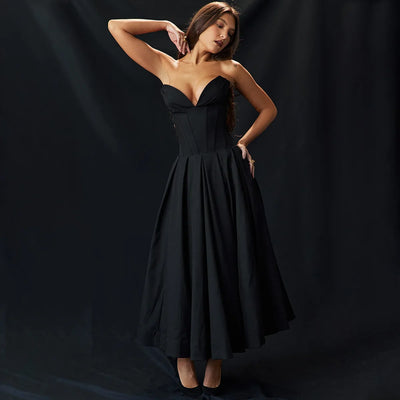 Adriana - Strapless Midi Dress
