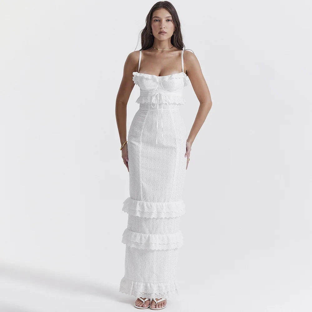 Embroidered Maxi Dress