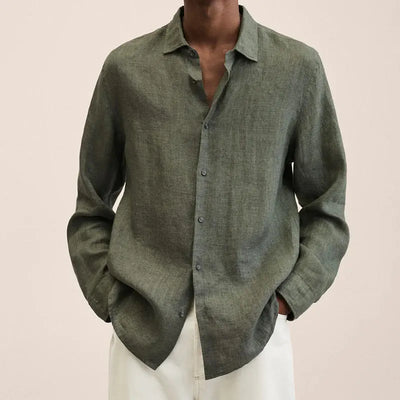 Linen Button-Up Shirt