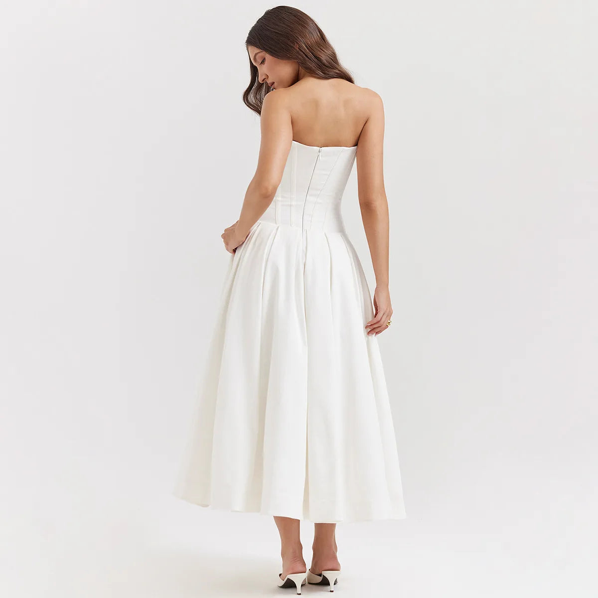 Adriana - Strapless Midi Dress