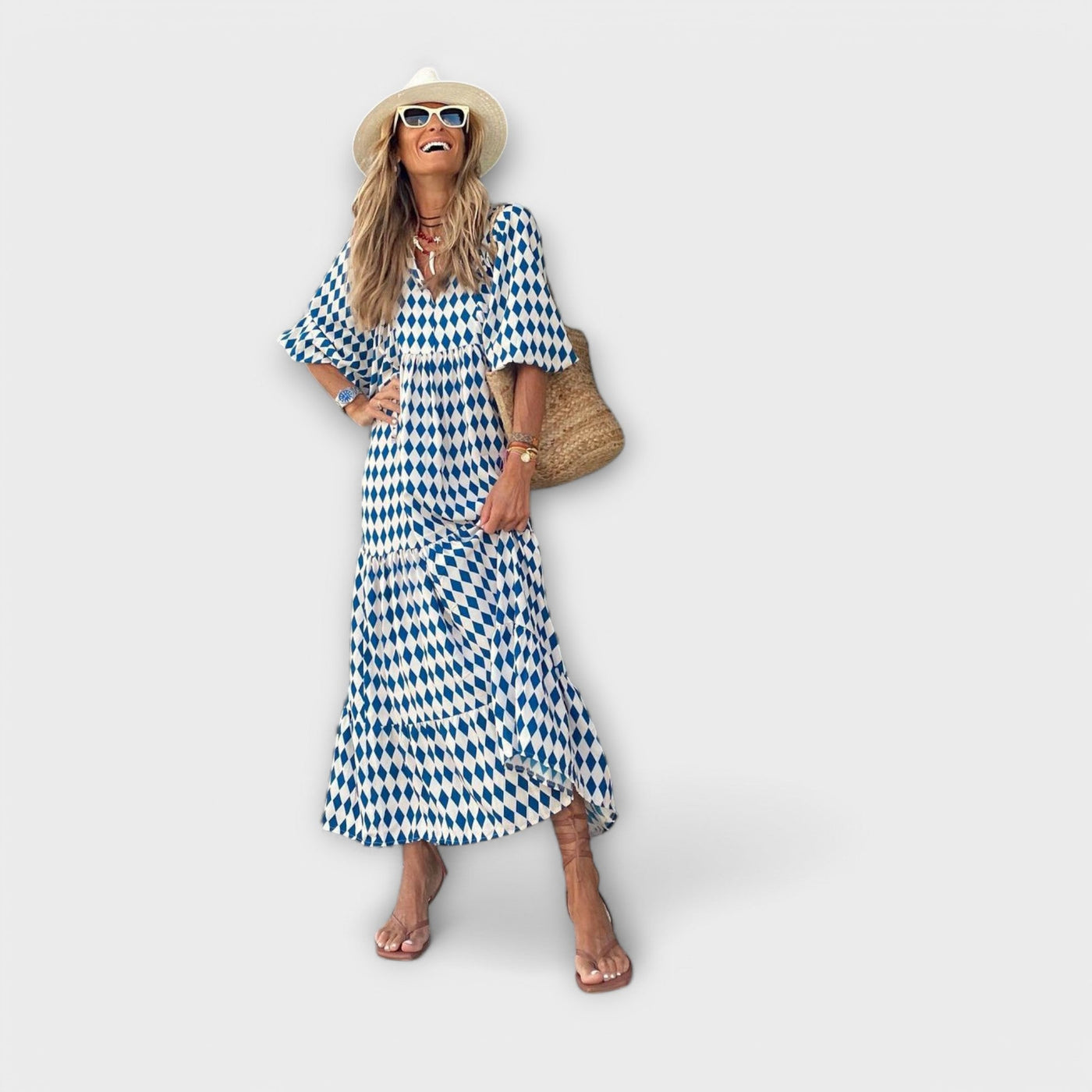 Geometric Maxi Dress