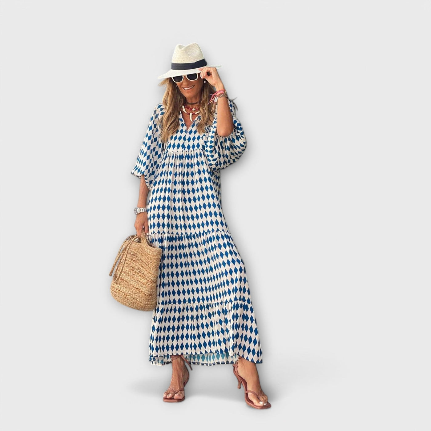 Geometric Maxi Dress