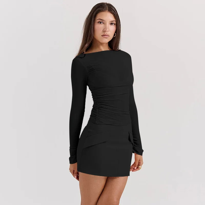 Long-Sleeve Bodycon Dress