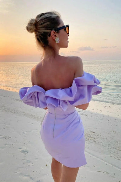 Satin Mini Dress - Whispers of Elegance