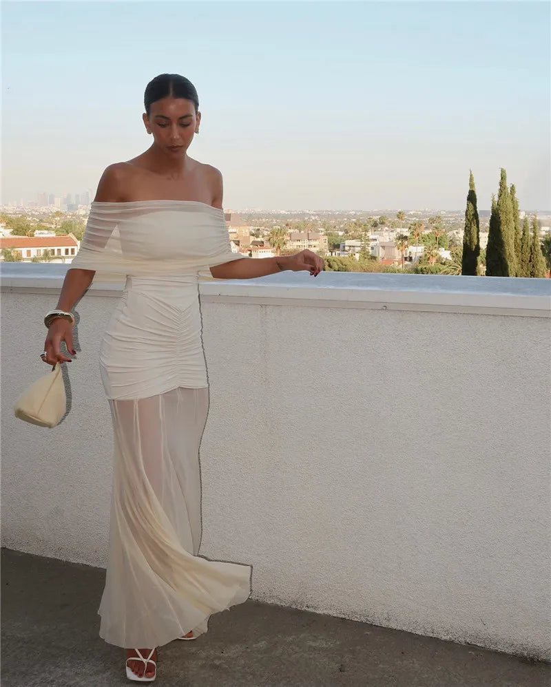 Jaide | Off Shoulder Maxi Dress