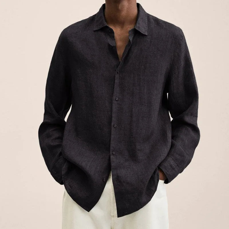 Linen Button-Up Shirt