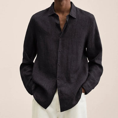 Linen Button-Up Shirt