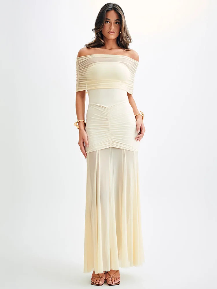 Jaide | Off Shoulder Maxi Dress