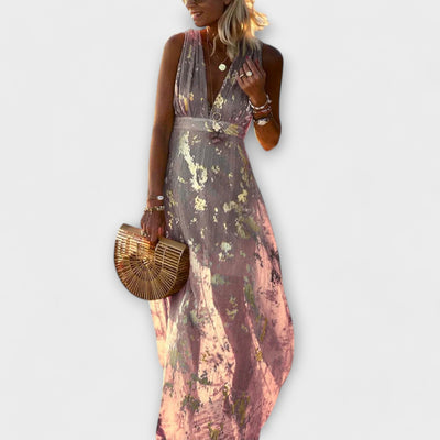 V-neck Sequin Dress