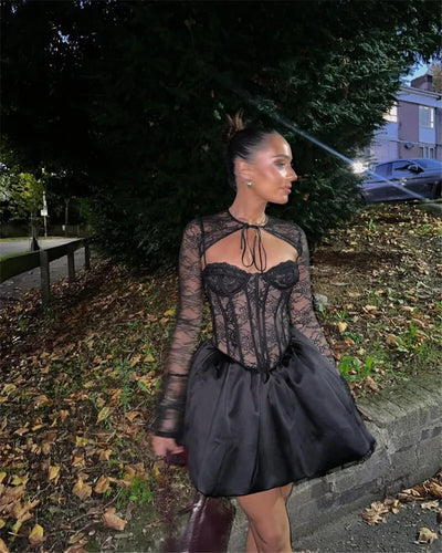 Emilia | Lace Mini Dress
