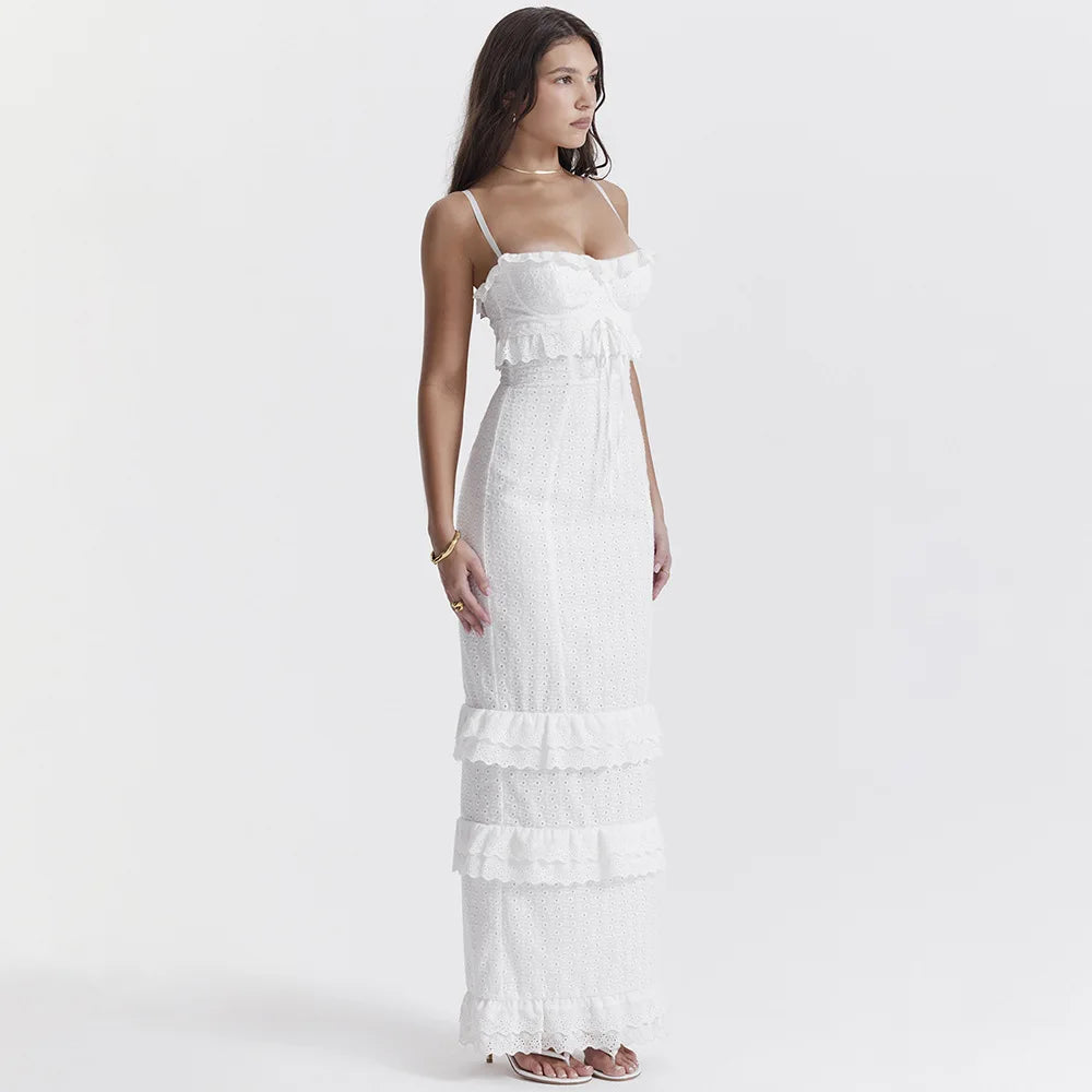 Embroidered Maxi Dress