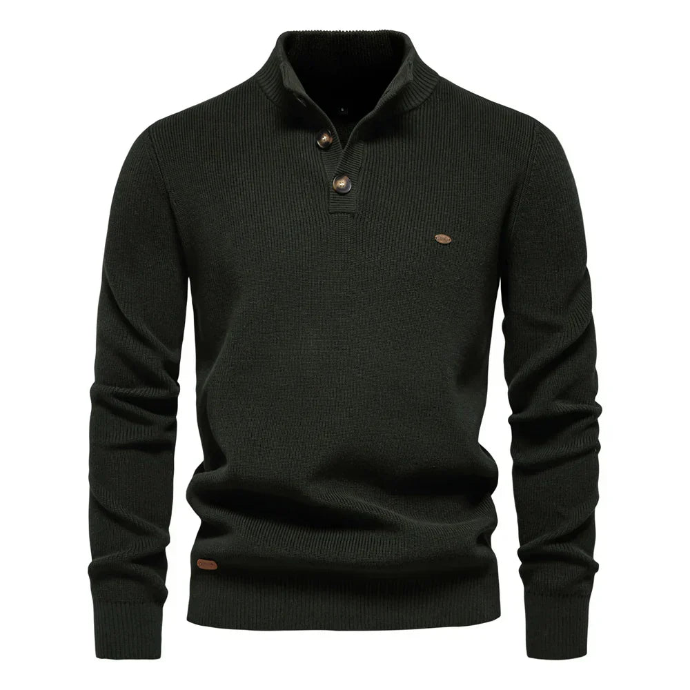 MIRAVO | Men's Button Design Jumper