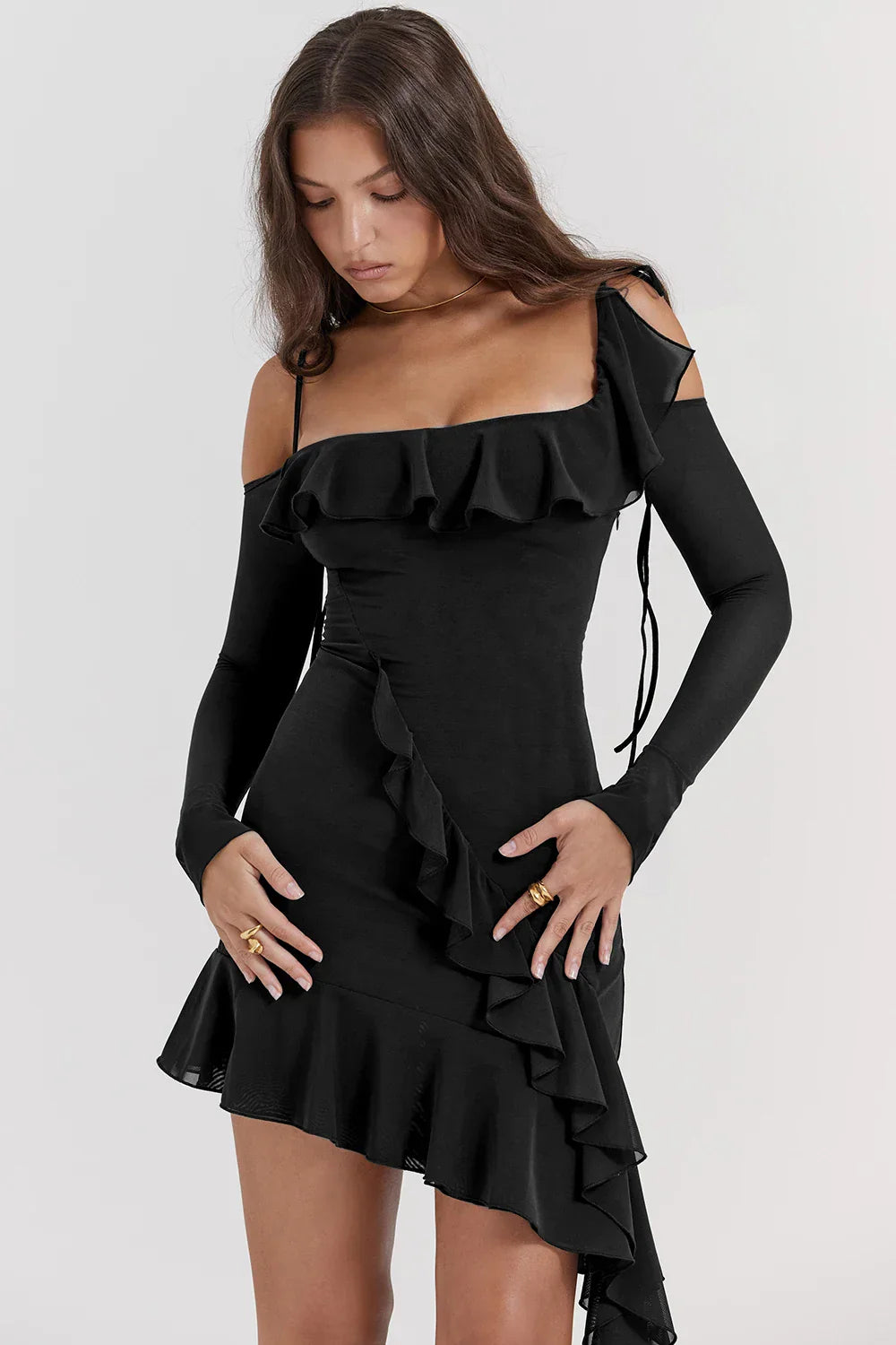 Ruched Mini Dress