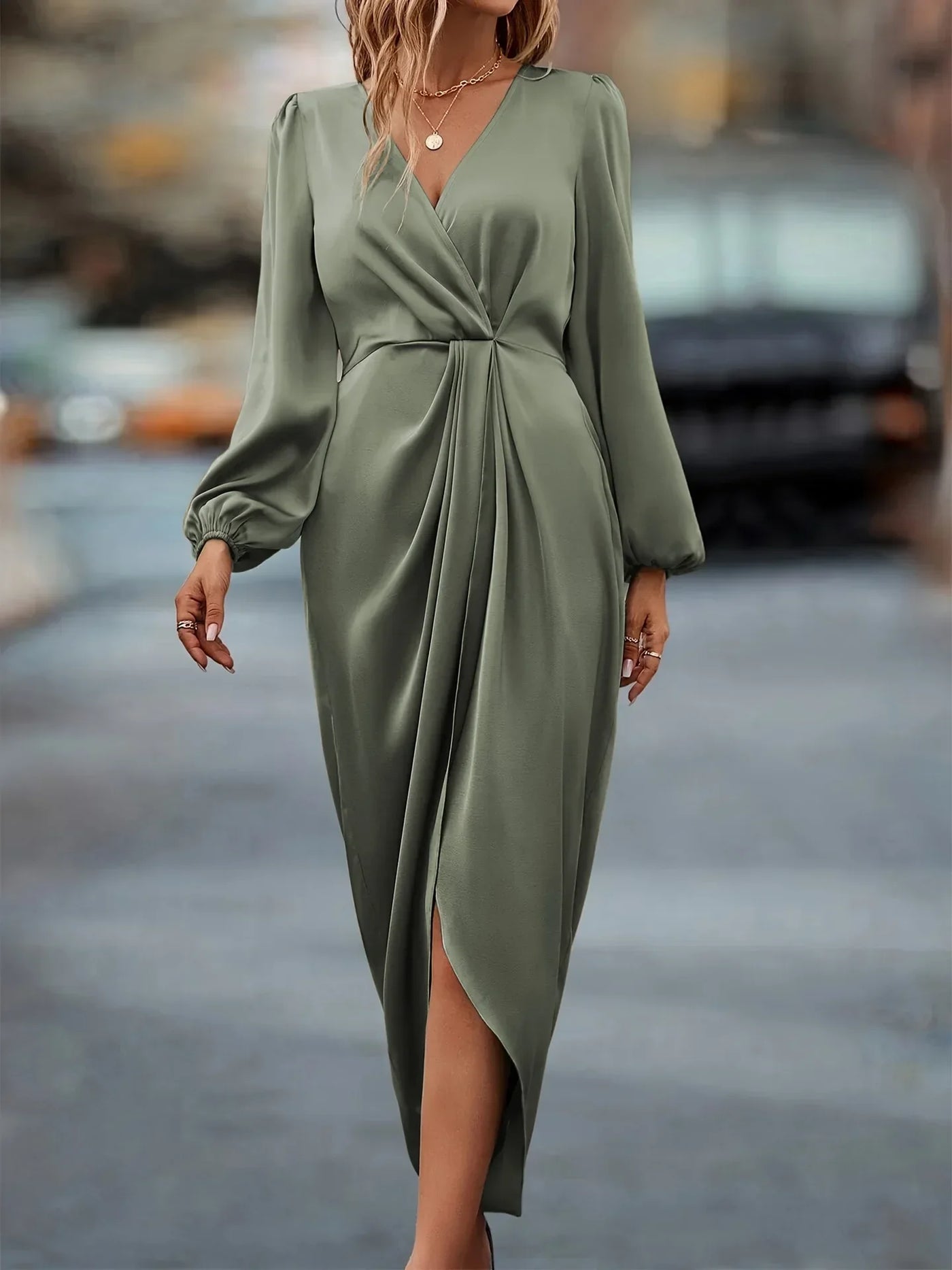 Chic Satin Dress