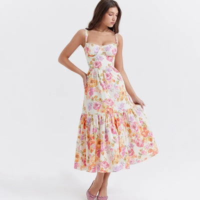 Floral Midi Dress - Marielle