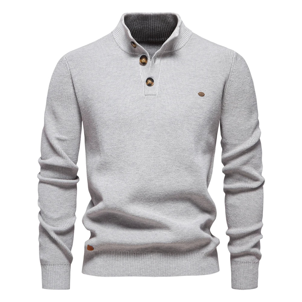 MIRAVO | Men's Button Design Jumper
