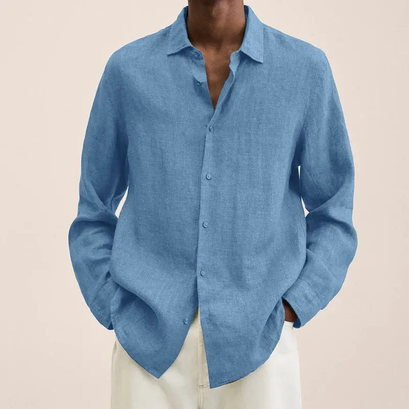 Linen Button-Up Shirt