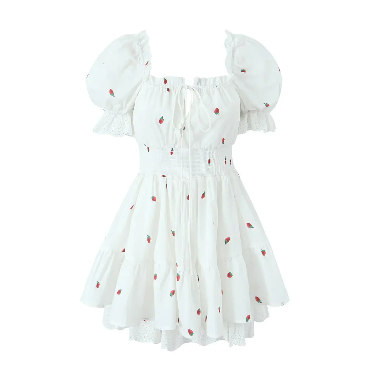 Puff Sleeve Mini Dress