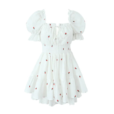 Puff Sleeve Mini Dress