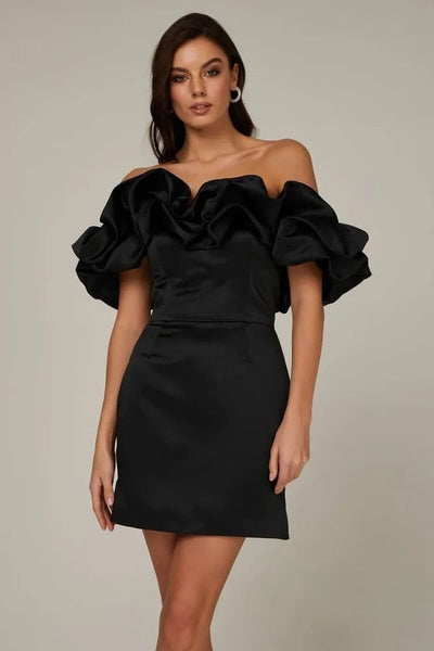 Satin Mini Dress - Whispers of Elegance