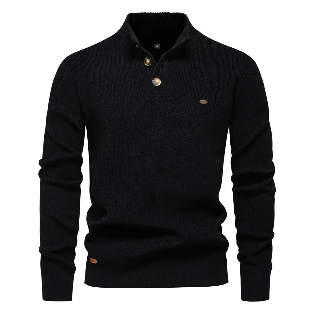 MIRAVO | Men's Button Design Jumper