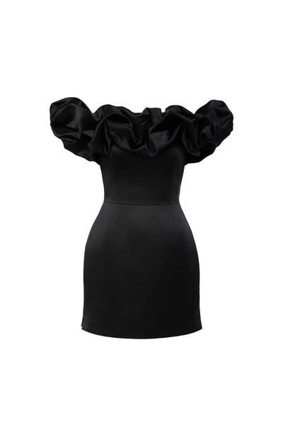 Satin Mini Dress - Whispers of Elegance