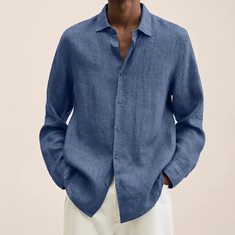 Linen Button-Up Shirt