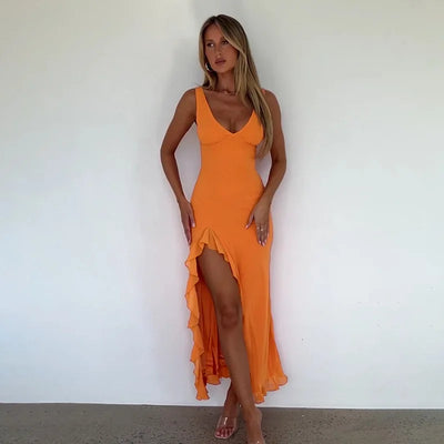 Bianca | Slit Maxi Dress