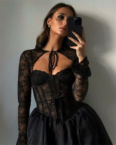 Emilia | Lace Mini Dress