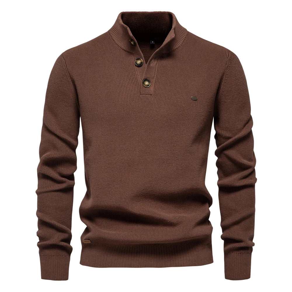 MIRAVO | Men's Button Design Jumper