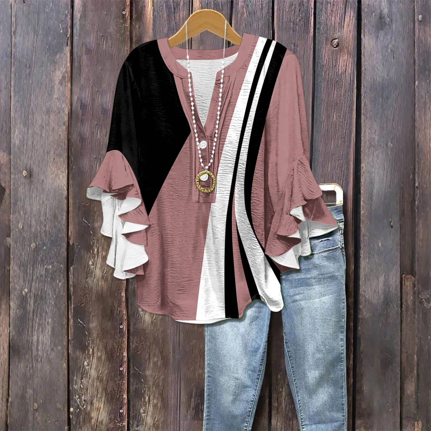 Casual Outing Elegant Blouse - Loose Fit