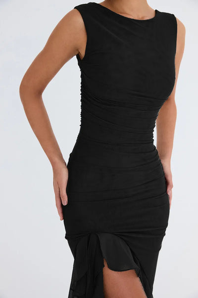 Ruffled Midi Dress
