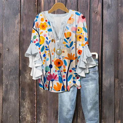Casual Outing Elegant Blouse - Loose Fit