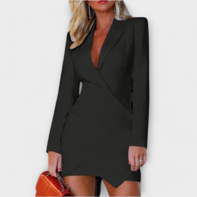 Long Sleeve Blazer Dress