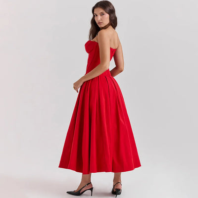 Adriana - Strapless Midi Dress