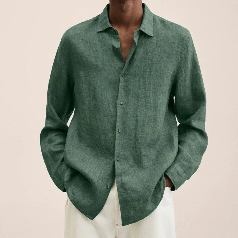 Linen Button-Up Shirt